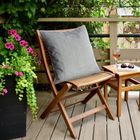 Eurofirany, poszewka, Garden3, 45-45 cm, stalowy