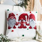 Eurofirany, poszewka świąteczna, 45-45 cm, biały