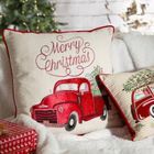 Eurofirany, poszewka świąteczna, 45-45 cm, kremowy