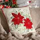 Eurofirany, poszewka świąteczna, 45-45 cm, kremowy