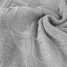 Eurofirany, ręcznik, Azari, 50-90 cm, srebrny