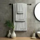 Eurofirany, ręcznik bawełniany, Pierre Cardin, 50-90 cm, srebrny