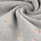 Eurofirany, ręcznik, Dalia, 50-90 cm, stalowy