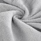 Eurofirany, ręcznik, Iris, 70-140 cm, srebrny