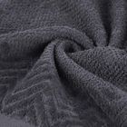 Eurofirany, ręcznik, Loren, 50-90 cm, grafitowy