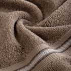 Eurofirany, ręcznik Tris, 70-140 cm, ciemnobeżowy