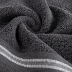 Eurofirany, ręcznik Tris, 70-140 cm, czarny