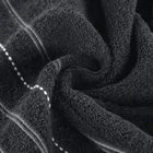 Eurofirany, ręcznik Vento, 70-140 cm, czarny