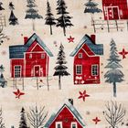 Eurofirany, świąteczny komplet pościeli, Asher, 160-200 cm, czerwony