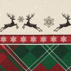 Eurofirany, świąteczny komplet pościeli, Austin, 220-200 cm, czerwony