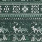 Eurofirany, świąteczny komplet pościeli, Clover, 220-200 cm, ciemnozielony