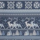 Eurofirany, świąteczny komplet pościeli, Fjord, 160-200 cm, granatowy