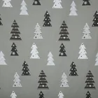 Eurofirany, świąteczny komplet pościeli, Lenon, 160-200 cm, stalowy