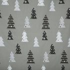 Eurofirany, świąteczny komplet pościeli, Lenon, 220-200 cm, stalowy