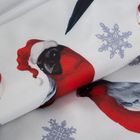 Eurofirany, świąteczny komplet pościeli, Melody, 220-200 cm, biały