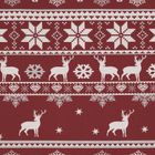 Eurofirany, świąteczny komplet pościeli, Oslo, 220-200 cm, czerwony