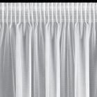 Eurofirany, zasłona gotowa, Roses 3, na taśmie, 140-270 cm, biały