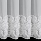 Eurofirany, zasłona gotowa, Roses 8, 400-160 cm, biały