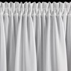 Eurofirany, zasłona gotowa, Roses, na taśmie, 150-90 cm, biały