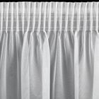 Eurofirany, zasłona gotowa, Roses, na taśmie, 350-160 cm, biały