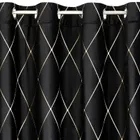 Eurofirany, zasłona zaciemniająca dekoracyjna, Pierre Cardin Margo, 140-250 cm, czarny