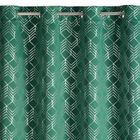 Eurofirany, zasłona zaciemniająca gotowa, D91 Poli, 140-250 cm, zielony