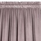 Eurofirany, zasłona zaciemniająca gotowa, d91 rosa na taśmie 135-300 cm, pudrowy