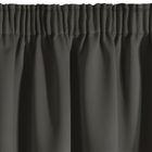 Eurofirany, zasłona zaciemniająca gotowa, Logan, na taśmie, 140-270 cm, grafitowy