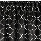 Eurofirany, zasłona zaciemniająca gotowa, mili na taśmie, 140-270 cm, czarny