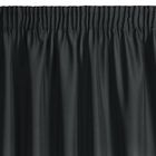 Eurofirany, zasłona zaciemniająca gotowa, na taśmie, Rita, 140-270 cm, czarny