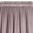 Eurofirany, zasłona zaciemniająca gotowa, na taśmie, Rosa, 140-270 cm, pudrowy
