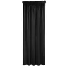Eurofirany, zasłona zaciemniająca gotowa, Sibel, na taśmie, 140-270 cm, czarny