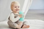 Everyday Baby, bidon ze słomką, szklany, miętowy, 2m+, 240 ml