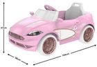 EVO, kabriolet, pojazd na akumulator, różowy