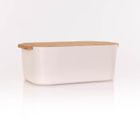 Excellent Houseware, chlebak z bambusową pokrywką, 33-18,5-12 cm