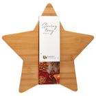 Excellent Houseware, deska do krojenia i serwowania, gwiazda, drewniana