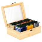 Excellent Houseware, pojemnik na herbatę, drewniany, 21-16-7,5 cm