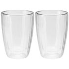 Excellent Houseware, szklanki termiczne z podwójną ścianką, do kawy i herbaty, 350 ml, 2 szt.