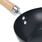Excellent Houseware, wok chiński ze stali węglowej, 20 cm