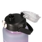 Extralink, bidon motywacyjny, zestaw 3w1, różowo-czarny, 2000 ml+900 ml+300 ml