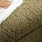 Factory, Matcha, składana ławka z tkaniny bouclé, 76-38 cm