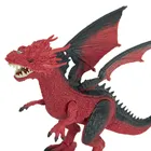 Fire Dragon, Smok, zdalnie sterowana figurka interaktywna z parą, czerwona