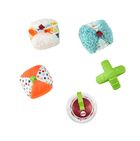 Fisher-Price, sensoryczne kuleczki, 5 szt., zabawka niemowlęca