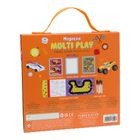 Floss & Rock, Auta, zestaw magnetycznych i plastycznych zabaw 4 w 1