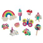 Floss & Rock, Clay & Play, Tęczowe wróżki, zestaw z gliną samoutwardzającą, 10 kolorów