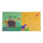 Floss & Rock, Dinozaury, zestaw kolorowych pieczątek i książeczka