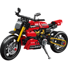 Forange, czerwony motocykl 2w1, klocki konstrukcyjne, 545 elementów