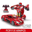 Forange, Engine-Morph, samochód 2w1, klocki konstrukcyjne, 696 elementów