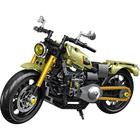 Forange, motocykl chopper, khaki, 2w1, klocki konstrukcyjne, 479 elementów