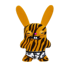 Fuggler, Sketchy Squirrel Red, Gaptooth Mcgoo Blue, Rabid Rabbit Tiger, figurki kolekcjonerskie, 3 szt.